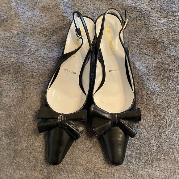 Brunomagli Womens Balck and White Kitten Heels - Picture 7 of 8